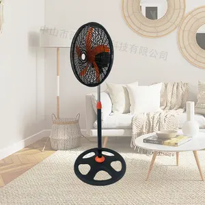 Living Room Electric Industrial Standing Home 5 Blade Black Fan Air Cooling Stand Fan 18 Inch