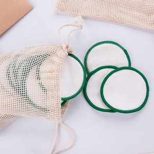Tampons démaquillants réutilisables pour le visage, tampons démaquillants lavables, tampon nettoyant pour le visage, coton, lin, éponge konjac - Product Image 6