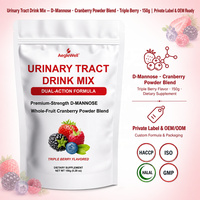 OEM ODM D Mannose Cranberry Poeder Mengsel Urinewegondersteunende Drinkmix Drievoudige Bessensmaak Vrouwen Gezondheidssupplement