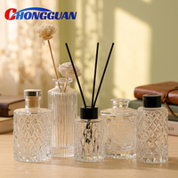 Bouteilles diffuseurs de parfum en verre transparent rhombique sans fumée pour aromathérapie, 150 ml