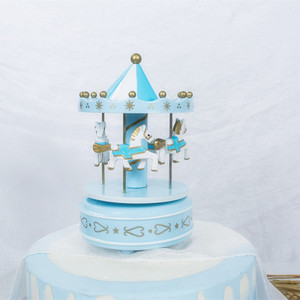 Cake Decoration Carousel Music <b>Box</b> Round Reusable Birthday <b>Gift</b> For Girls - Product Image 2
