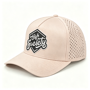 Custom Embroidered Logo 5 Panel Colorful Hydro Laser Hole Cap <b>Waterproof</b> Men Sports <b>Hat</b> - Product Image 1