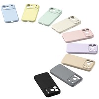 Casing Ponsel Silikon TPU Lembut Anti Benturan Warna Solid Berkualitas Tinggi untuk iPhone 17 Air 17 16 15 Pro Max 14 13 12 11