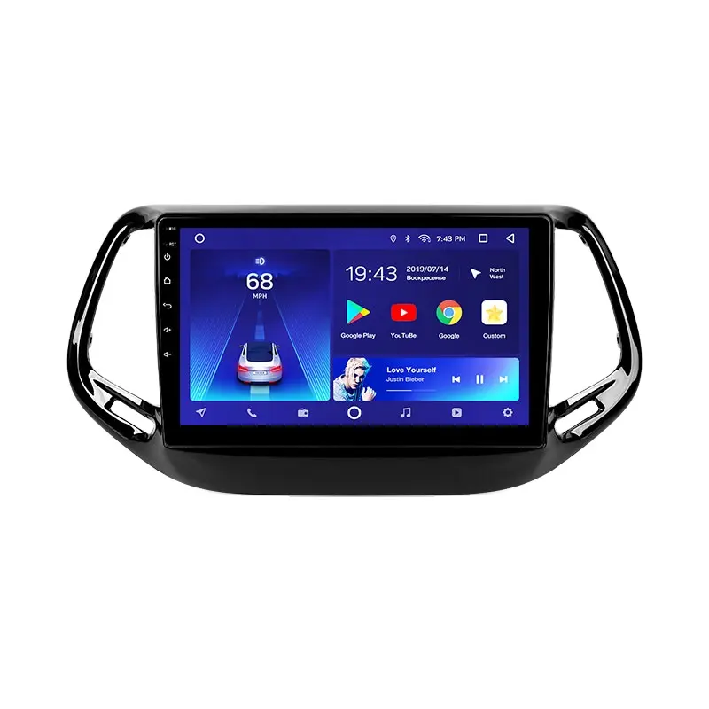 Teyes cc2l cc2 plus para jeep bússola, 2 mp 2016 - 2018 rádio de carro multimídia navegação gps android sem 2din dvd