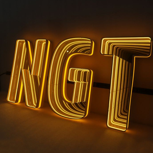 Luces <span class=keywords><strong>de</strong></span> neón personalizadas para club nocturno, decoración <span class=keywords><strong>de</strong></span> boda, infinitas para Love Abyss, hoja <span class=keywords><strong>de</strong></span> espejo, letras, transformador <span class=keywords><strong>de</strong></span> Control remoto - Product Image 5