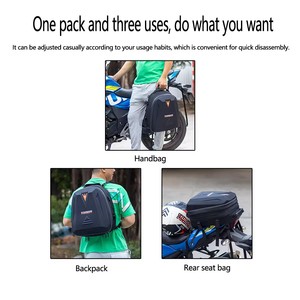 Sacoche universelle de rangement pour équipement de moto, sacoche de siège arrière pour vélo électrique, sacoche pour casque de grande capacité - Product Image 5