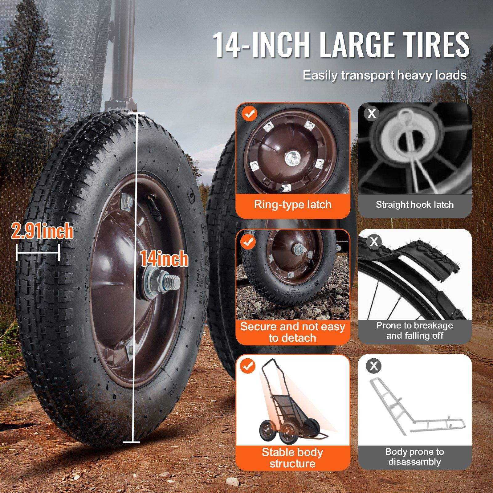 Best-Selling Foldable Metal Hand Trucks Customizable Folding Hunting Transport Trolley Double Swivel Wheels General Purpose for