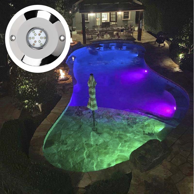 WEIKEN CE Approved 60w RGB High Quality OEM Led Underwater Swimming Pool Light For/boat/pool/fountain/dock