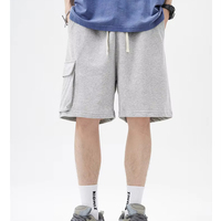 Vêtements de travail décontractés pour hommes 6XL Mid Solid American Fashion Brand Cargo Shorts 340G Heavy Knitted Breathable Spring Summer Drawstring
