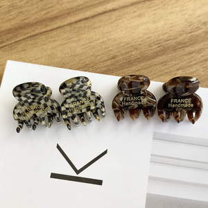 Qianjin <span class=keywords><strong>Mini</strong></span> pince à cheveux personnalisable Logo personnalisé <span class=keywords><strong>FRANCE</strong></span> Petite frange épingle à cheveux pince décorative latérale supérieure en acétate - Product Image 2