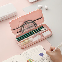 Étui à crayons de haute qualité pour enfants, boîte à papeterie minimaliste multifonctionnelle avec un look haut de gamme, logo personnalisable