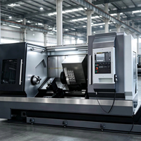 Tour CNC horizontal de moyenne capacité, longueur de pièce maximale 1500 mm, broche MT4, porte-outils 4 postes, banc incliné, haute précision