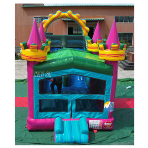บ้านลมเด็กแบบเป่าลมพร้อมสไลเดอร์ PVC ทนทาน ราคาประหยัด พร้อมเครื่องเป่าลม - Product Image 5