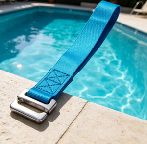 Crochet en E avec sangle - Acier inoxydable et polyester - Accessoires de sécurité <span class=keywords><strong>pour</strong></span> <span class=keywords><strong>piscine</strong></span> - Product Image 5