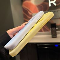 Coque de téléphone portable en gelée très populaire pour iPhone 17 Pro Max 15 14 Plus, avec support en forme de crème glacée, couleur unie, coque arrière