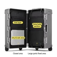Maleta con Ruedas Bunnyfly de Gran Capacidad, Material de PC, con Marco de Aluminio, Candado TSA y Ruedas Silenciosas