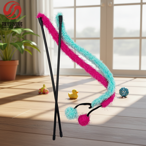 Jouets pour chats colorés personnalisés pour l'intérieur, baguettes interactives pour <span class=keywords><strong>chat</strong></span>, jouets anti-stress et de divertissement pour chats - Product Image 1