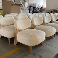 Chaise d'appoint en bois Wabi-sabi de style moderne et luxueux Salon de détente occasionnel Canapé gris Chaises de salon pour la maison Salon d'hôtel