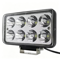 6Inch 24W Rectangle LED Work Light IP68 Waterproof 12-48V 1600lm Auxiliary Driving Lamp for Offroad Car Truck Forklift Machinery