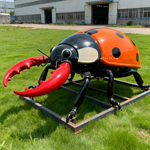 Mafsallı yaşam boyutu çelik/silikon <span class=keywords><strong>Beetle</strong></span> modeli açık/kapalı biyoloji öğretim için son derece detaylı gerçekçi böcek modeli - Product Image 5