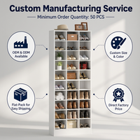 Meuble à chaussures autoportant blanc haut avec 30 compartiments, design à 7 niveaux, rotation à 360°, organisateur de rangement gain de place pour entrée et placard