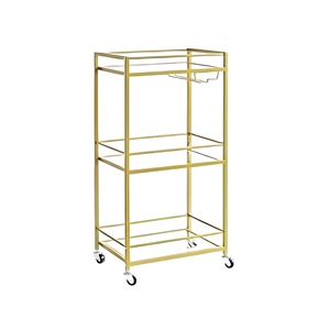 Cross-border household three-layer mobile dining <b>cart</b>, multi-functional beverage <b>storage</b>, simple and large capacity trolley - Product Image 5