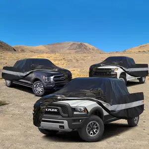 Cubierta de coche Pick-up de aluminio negro cubiertas de coche UV impermeables para exteriores de coches