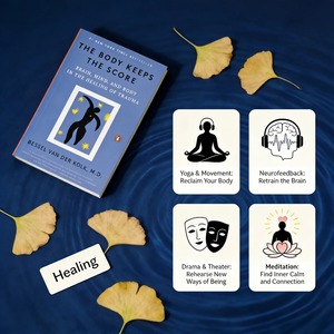 Le corps garde la mémoire : Livre sur la santé mentale et la récupération des traumatismes par Bessel <span class=keywords><strong>van</strong></span> der Kolk M.D. - Product Image 3
