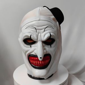 Máscara de látex de payaso blanco puro, máscara completa para la cabeza, accesorio de disfraz para cosplay, fiesta de Halloween - Product Image 1