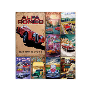 Panneaux métalliques <span class=keywords><strong>de</strong></span> garage 20x30cm, affiche <span class=keywords><strong>de</strong></span> voiture authentique moderne et traditionnelle, art mural original vintage, décoration pour man cave - Product Image 1