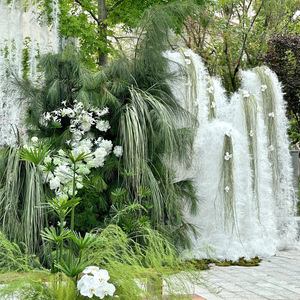 Cortina de Cristal Blanco de Lujo LANJO, Telón de Fondo para Bodas, Personalizable, Decoración Romántica Circular para Escenario de Boda y Fotografía - Product Image 3