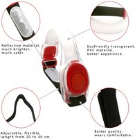 Bracelet LED réfléchissant étanche IP44 en PVC avec logo personnalisé, autonomie de 50 à 70 heures, angle de faisceau de 360° pour la nuit et les activités extérieures