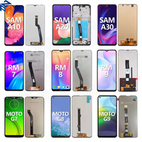 Téléphones portables lcd pour samsung A10 A10S A11 A12 A20 A20E A20S A21 A21S A30 A30S A40 A50 A51 A71 Écran tactile avec cadre