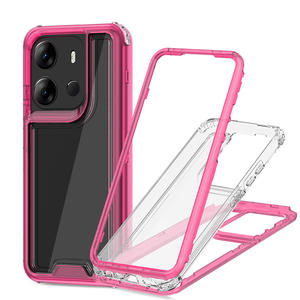 GSCASE Manufacture Couverture arrière du téléphone 360 Transparent Clear Cell Phone Case For tecno spark 20 <span class=keywords><strong>pro</strong></span> plus - Product Image 4