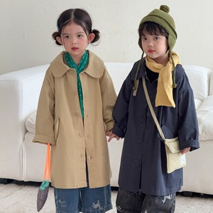 Gabardina de Estilo Coreano para Niños y Niñas, de Longitud Media, Primavera/Otoño 2026, Algodón Suave, Corte Holgado, Color Sólido - Product Image 2