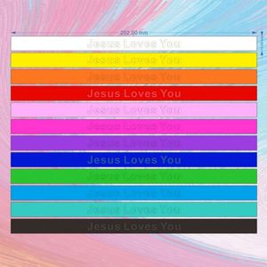 Vente en gros de bracelets et de bracelets en caoutchouc par les fabricants, bracelets en silicone « Jésus t'aime », bracelets personnalisables avec logo - Product Image 3