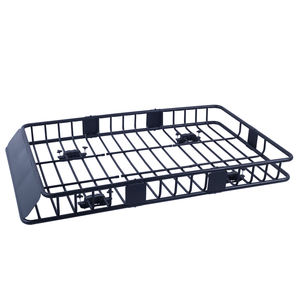 64 "universale Nero Tetto Rack <span class=keywords><strong>Cargo</strong></span> con Estensione Top Car Holder Deposito Carrier Carrello SUV di Stoccaggio - Product Image 2
