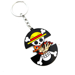 6 Modelli di Portachiavi in Metallo Stile Giapponese, Design Anime Cartoon, Portachiavi Luffy Zoro, Accessori in Metallo - Product Image 6