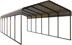 <span class=keywords><strong>Abri</strong></span> pour voiture 12x30 pieds, <span class=keywords><strong>abri</strong></span> métallique pour 2 voitures, auvent robuste, garage portable <span class=keywords><strong>avec</strong></span> <span class=keywords><strong>toit</strong></span> <span class=keywords><strong>en</strong></span> <span class=keywords><strong>acier</strong></span> <span class=keywords><strong>galvanisé</strong></span>, <span class=keywords><strong>abri</strong></span> multi-usages - Product Image 2