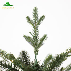 Sapin <span class=keywords><strong>de</strong></span> Noël artificiel mince pré-éclairé <span class=keywords><strong>de</strong></span> qualité supérieure le plus vendu avec des lumières blanches chaudes pour un décor <span class=keywords><strong>de</strong></span> vacances peu encombrant - Product Image 4