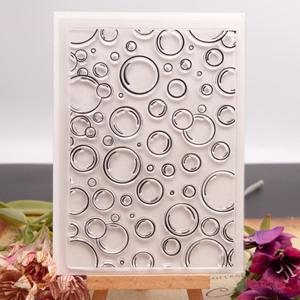 Creatieve stijl Bubble transparante TPR-stempel Grote achtergrondstempel voor journaling en kaartdecoratie - Product Image 1