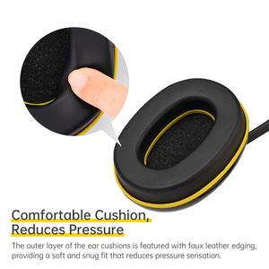 Оптовые защитные наушники C05 для взрослых, пассивные, черные, с шумоподавлением - Product Image 3