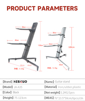 Z-80 Factory Direct Wholesale 2 Tier Heavy - Duty Adjustable Piano Keyboard Stand for Display Keyboard Instruments Accessories