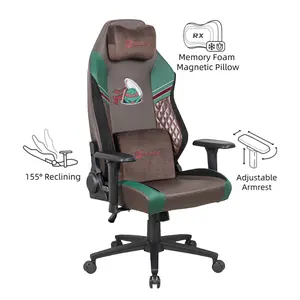 Kursi gaming gamer pc ergonomis silla game putar berbaring kulit pu kualitas tinggi dengan bantal magnetik