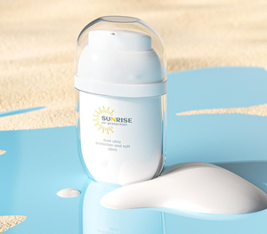 Sang Trọng <span class=keywords><strong>30Ml</strong></span> Chai Nhựa Màu Trắng Với Cho Nắp Rõ Ràng Cho Kem Chống Nắng & Kem Dưỡng Da Bơm Rỗng Bao Bì Chăm Dưỡng Da Thấp Moq Hình Dạng Hình Bầu Dục - Product Image 5