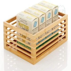 Lot de 3 paniers de rangement en bambou pour la maison, à utiliser sur les comptoirs - Product Image 6