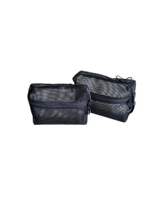 NETBRIDGE TS3376 Sac de voyage léger et respirant en maille de polyester noir avec fermeture éclair pour cosmétiques quotidiens - Product Image 2