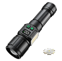 Nouvelle lampe torche multifonctionnelle avec lumière puissante, longue portée, recharge USB-C, lumière latérale COB, lampe torche avec aimant