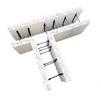 Système de construction en polystyrène extrudé EPS ICF, matériau de construction ICF, bloc ICF résistant au feu, écoénergétique, épaisseur 10 mm, marque RSC