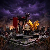 Kit de construction de figurines Dragon Knight, jouets de construction, bricolage, objets de collection personnalisés, cadeau, décoration, modèle, ornement